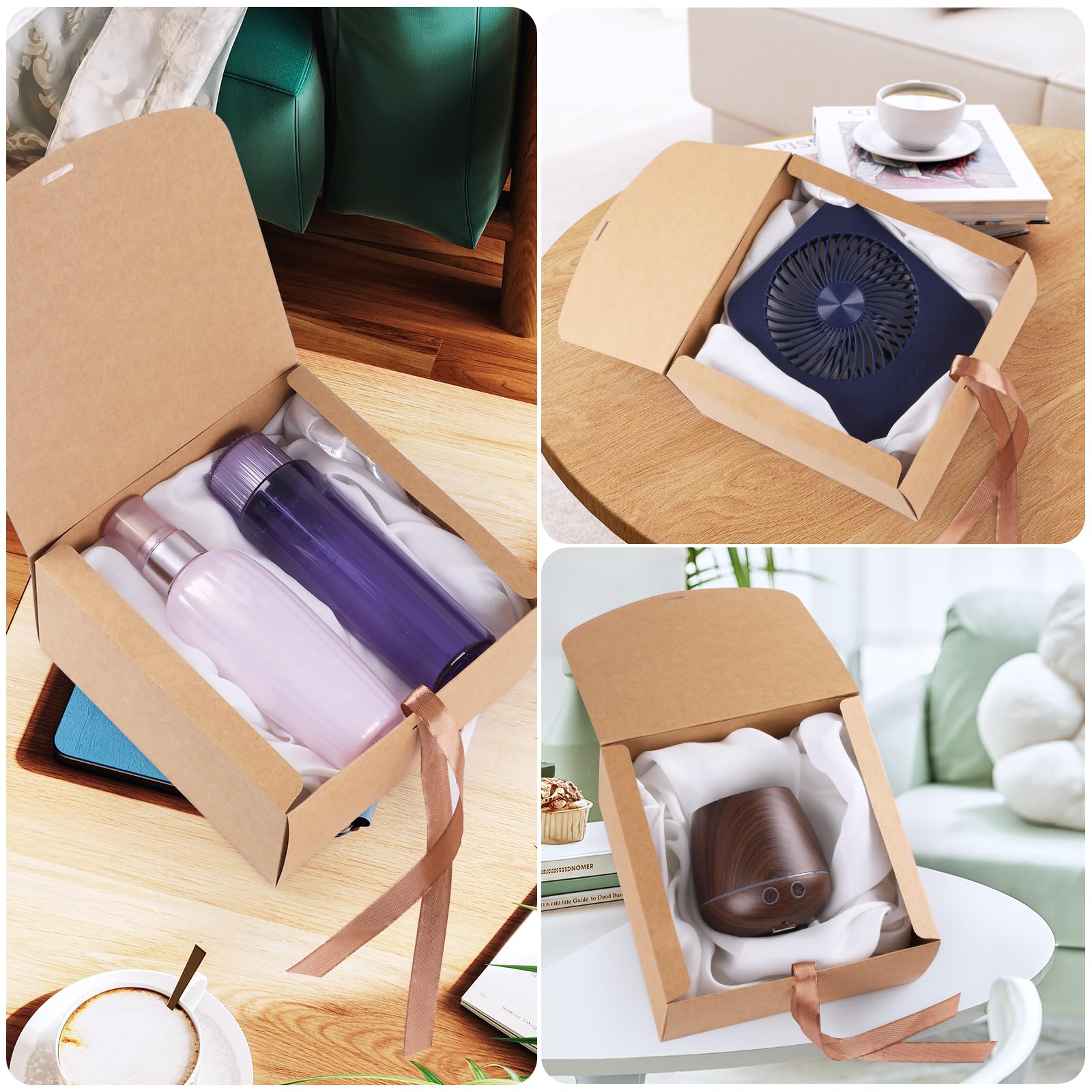 Amazon | GeeRic 10枚 ギフトボックス 20 x 20 x 10cm ラッピング 箱